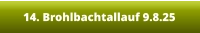 14. Brohlbachtallauf 9.8.25